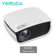 빔프로젝트 가정용빔프로젝터 빔프로젝터 미니빔프로젝터 Yersida rd850 led 비디오 프로젝터 1280720p 휴대용 비머 지원 풀 HD 1080p 홈 시어터, 기본 버전, au 플러그