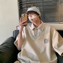 문신 브랜드 용 스트라이프 헐리우드 패턴 위대한 스카쟌 남녀공용 일본 옷 스타일 티셔츠 루즈핏 레터링