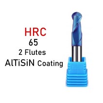 카바이드 볼 노즈 엔드밀 텅스텐 커터 CNC 라우터 비트 밀링 공구 R0.5 6mm 8mm 10mm HRC50 55 65 2 4 플루트, R4X8DX60L, HRC65-2F, 5PCS