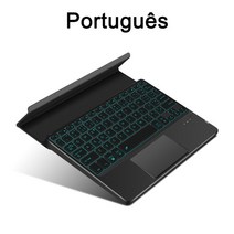 서피스독 ajiuyu touchpad keyboard backlight bluetooth for surface pro 8 7 6 5 4 3 x go 2 dell hp asus, 블랙 포르투갈