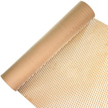 크라프트 종이뽁뽁이 50cm x 30m 친환경 종이 완충재 벌집 포장지 에어캡 포장재 롤, 30cm x 50m