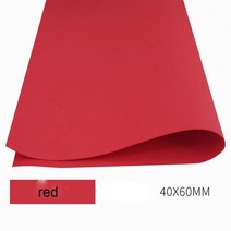 에바폼 EVA폼 압축스펀지 스티로폼 폼보드제작 스치로폼 EVA 폼 종이 수제 시트 스펀지 DIY 수공예 꽃 재료 유치원 고무 40x60cm, 6.빨간