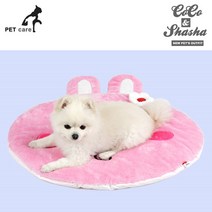 T7843 마니싸니 코코앤샤샤 히트 프렌즈 매트 (토끼) 강아지/하우스/방석/쿠션/애견용품