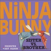 Ninja Bunny: Sister vs. Brother Hardcover, Alfred A. Knopf Books for Young Readers