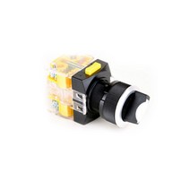 1A1B 3단 셀렉터 스위치 알루미늄가드 110V AC LAMP ON-OFF-ON 25mm NF25G-AL-S31A11, 초록색 [NF25G-AL-S31GA11]
