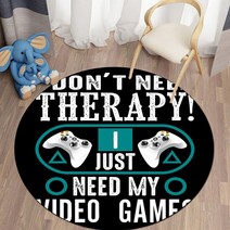게이밍 의자 중역의자 고급 게임의자 사무실의자 PC방의자Game handle Round Carpet for Living Room Mat C, 04 4_05 80cm   diameter