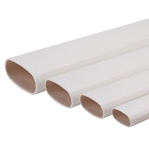 선홈통 PE이주벽관 상자 물 홈통 스텐 지붕물받이, 75 플랫 튜브 50cm