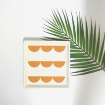 [바보사랑] 레이스 디저트 접시(옐로우), 상세 설명 참조