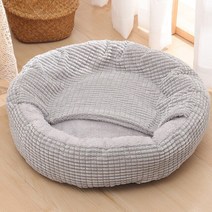 작은 개 침대 두건을 한 담요를 가진 고양이 Cuddler 정형 외과 강아지 애완 동물 도넛 둥근 Burrow Anti-S, 02 2_02 50cm
