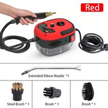 스팀청소기 고압세척기 업소용청소기고온 및 압력 스팀 청소기 2500W 110V 220V 에어컨 주방 후드 청소용, 02 Red_01 미국_01 110V