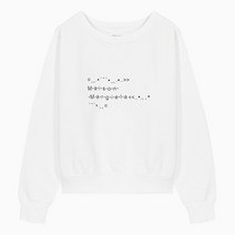 메종 마르지엘라 (당일) 22FW 폰트 로고 화이트 여성 맨투맨 S51GU0112 S25498 100