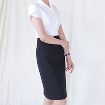 더웨이나인 라인 여성 정장치마