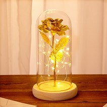 SAMARA 금 꽃 장미 무드등 결혼 기념일 선물 50대 엄마 생일 선물 여자친구 선물 부모님 생신 선물 부모님 선물 40대아빠생일선물, 레드