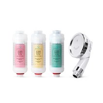 보노수 [보노수] 비타민 샤워기필터 꽃 숲 꿈 3종 세트+짧은 샤워기헤드 수압상승 절수기, 단품