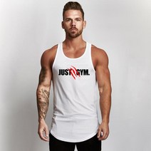 머슬핏 헬스 민소매 탱크탑 스트링거 셔츠 sportwear singlet men