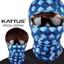 KATTUS NV2i 바라클라바 복면 2 in 1 멀티스카프 쿨마스크 쿨스카프 골프마스크 쿨스카프 멀티스카프 여름마스크 RXF, 블루