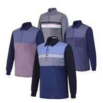 [KLAUS]S/S시즌 남성 면혼방 카라 긴팔티셔츠 KL3327