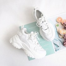 가죽 굽높은 운동화 통굽 키높이 운동화 8cm 치어리더화 스탠딩화