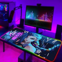 게이밍 의자리그 오브 레전드 컴퓨터 매트 RGB 마우스 게임 패드 Pc 액세서리 게이머 키보드 애니메이션, 01 HC006615_01 250x350x3mm