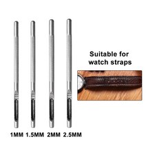 라운드 가죽 모양 구멍 펀치 키트 벨트 중공 DIY 세트 금속 커터 도구 1-10MM 시계 밴드 공예 의류 Canva 용지 375ea07, 01 1 1.5 2 2.5mm