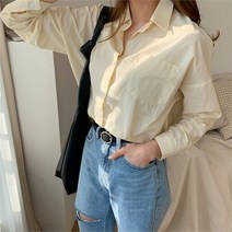 셀러허브 패션 [] 여자 여름 파스텔톤 색감좋은 데일리 포켓 카라 셔츠