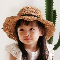 우주아이 엠마 밀짚모자 유아모자 아동모자
