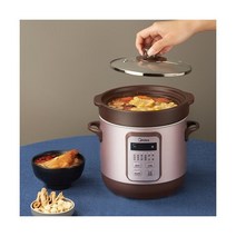 슬로우쿠커 찜기 전기냄비 떡 미니 1인용 전골 황토 멀티 삶는기계, A_AU