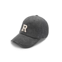 HW-BC066CD : VRT Initial Corduroy Cap│R Charcoal