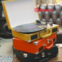 CD LP 플레이어 레코드 엘피 휴대용 캠핑 바늘 턴테이블 전축 일체형 축음기 스피커 엔틱 엘피판 텐테이블, BLACK