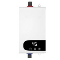전기 온수기 4500w 최신 온수기 순간 온수기 tankless 순간 수도꼭지 탭 물, 하얀
