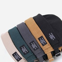 댄디와치캡 6color 남녀공용 사계절 블랙라벨 패치숏비니 챙없는모자