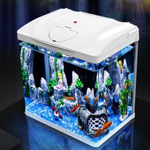 어항세트 풀세트 물고기 구피 베타키우기 물꽃놀이 물멍 해수어 애플스네일, 화이트, HR300(29.5cm)