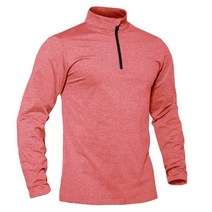 TACVASEN 봄/가을 열 스포츠 스웨터 남자 1/4 지퍼 탑 통기성 체육관 러닝 T 셔츠 풀오버 남성 Activewear