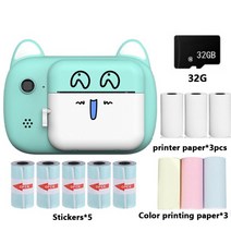 폴라로이드 즉석 카메라 즉석필름카메라 폴라로이드 카메라 ips 인쇄용 2400w 픽셀, 자주색