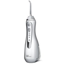 Waterpik 워터 플로서 화이트 무선 충전식 휴대용 구강세정기 여행용 및 가정용 (WP-560) 106733, White