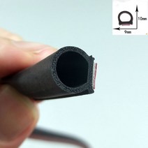 자동차 방음재 흡음 테이프 방음 스펀지 보닛 단열 풍절음 도어 웨더 스트립 소형 D 고무 스트립 씰 Epdm 자동 고무 씰, Small D 4 Meter