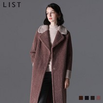 [리스트(LIST)] LUX 컬러포인트 리버시블 부클 코트 (택가격 598000원)