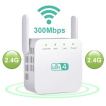 원룸공유기 자취방 공유기 와이파이 게이밍 호환 JCKEL AC1200 WiFi 리피터 5G 1200M 익스텐더 신호 액세스 포인트 무선 어댑터, 300M 2.4G 화이트_미국 플러그