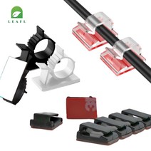 리프엘 전선 케이블 정리 클립 9종모음, 블랙, 조절형클립M 10개입, 10개