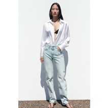 자라 ZARA Z1975 슬림 롱 길이 하이라이즈 진 - 라이트 블루 124264