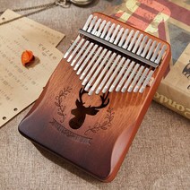 17 키 칼림바 엄지 피아노 마호가니 바디 아카시아 우드 휴대용 초보자를 위한 탁월한 선물, 01 Mahogany-01