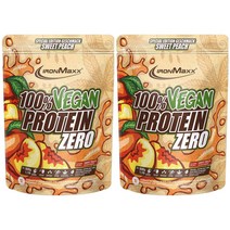 아이언맥스 프로틴 비건 제로 복숭아 500g 2팩 IronMaxx