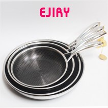 에지리 스텐큐브 통3중(양면) 후라이팬/궁중팬/사이즈선택/인덕션사용가/구매시 사은품증정, 궁중팬30cm