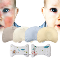 몽슈레 베베룬 달님베개 신생아 태열 안심 베개 쿨 아기 두상 짱구 이탈방지 애착, 안심베개, 02_숲속친구들(화이바)