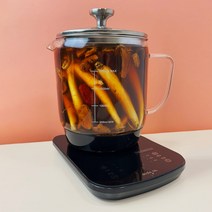 약탕기 전기 가정용 홍삼제조기 중탕기 더존쿡 2.5L 대용량, 강화유리판-(2.5 L)