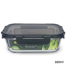 [뉴락] 직사각 860ml 내열오븐글라스 유리밀폐용기, 1개