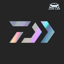 찐카 다이와 2 캠핑 데칼스티커 ZCCP-07 /캠핑스티커 /DAIWA스티커, 레드, 소형