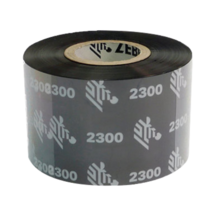 지브라 k2300 왁스리본 5롤 열전사 리본 바코드 라벨 프린터먹지, 40mm x 300M * 5롤