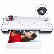 4 in 1 냉온 A4 라미네이터 로터리 트리머 포함 코너 라운더 사진/Doucment/카드 라미네이터 기계 최대 지원 A4 크기, CHINA