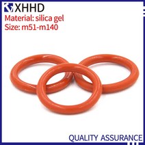 고무오링 패킹 실리콘 오링 고무링 10PCS M51-M140 실리콘 씰링 빨간색 가스 켓 고온 저항 실리카 젤 Oring, 46 M67x2mm(10pcs)